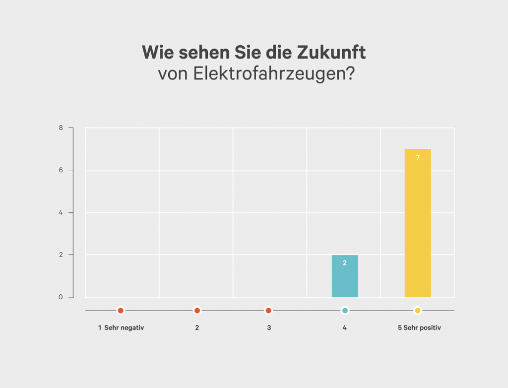 E-Auto Experten Umfrage Resultate - Wie sehen Sie die Zukunft von Elektrofahrzeugen? - Wallbox Infographic